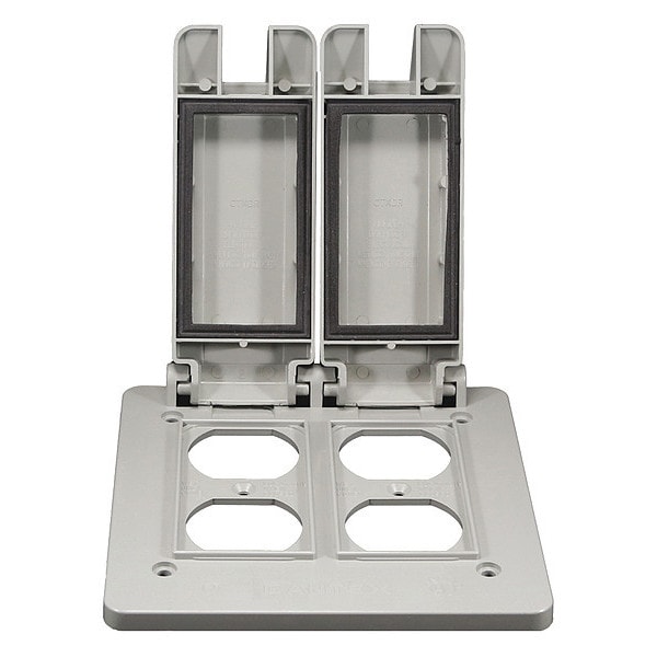 Cantex 2 -Gang Vertical Weatherproof Cover, 4-3/4" W, 1" H - 5133347