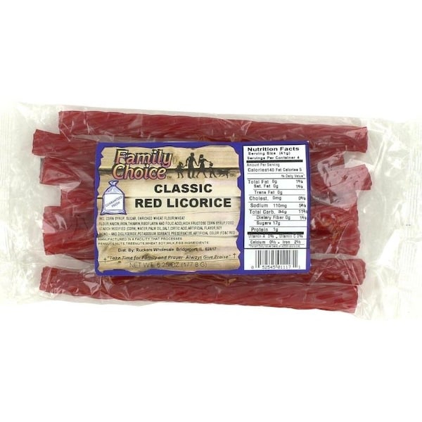Opción Familiar Regaliz, Sabor Clásico Rojo, 7 oz - 1117