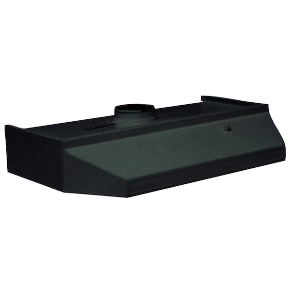 Ventline Ventline PH62-S20BC-2 PH Series Smooth 120V AC Range Hood - 12" x 20", Black - PH62-S20BC-2