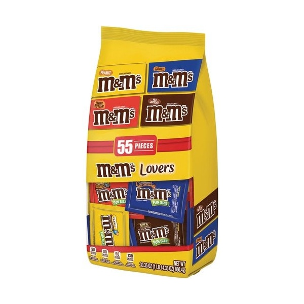 Caramelo Mars, M&M's, 4 sabores, bolsas individuales, 30.35 oz. - MRSSN56025