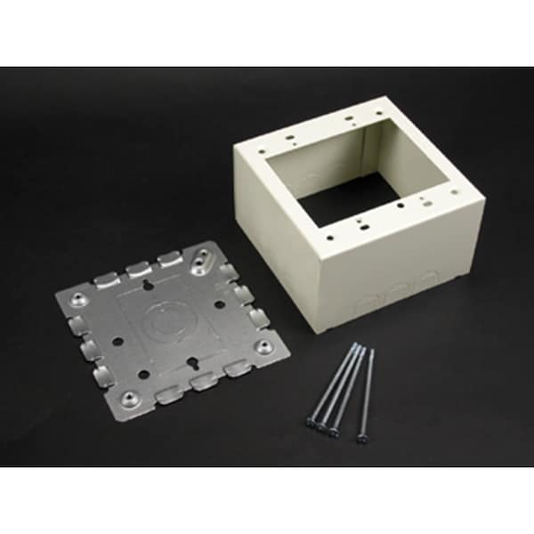 Legrand Device Box, Gang Box Type, 2 Gangs, Steel - V5744-2