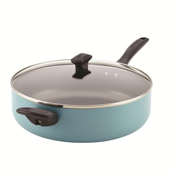 Farberware Farberware 21946 Dishwasher Safe Nonstick Aluminum Covered Jumbo Cooker with Helper Handle; Aqua - 6 Quart - 21946