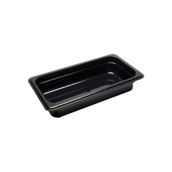 Cambro 1/3 Size 2 1/2 in Black Camwear® Food Pan - 32CW110