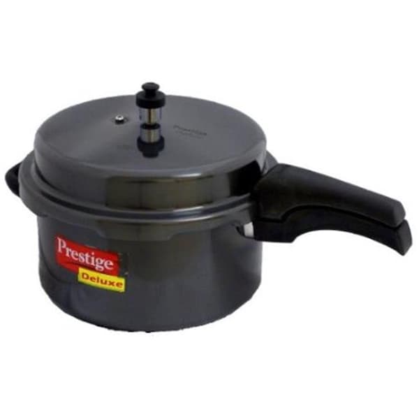 Prestige Prestige PRHA7.5 Deluxe Hard Anodized Black Color Pressure Cooker - 7.5 Litres - PRHA7.5