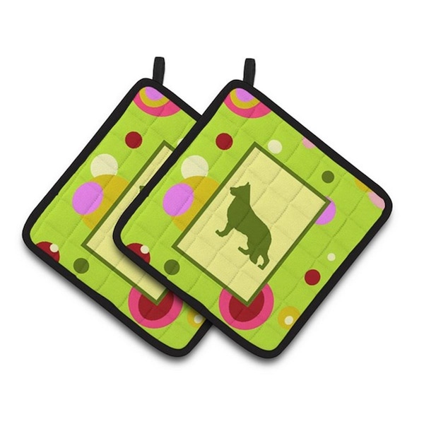 Carolines Treasures German Shepherd Pair of Pot Holders, 7.5 x 3 x 7.5 in. - CK1129PTHD