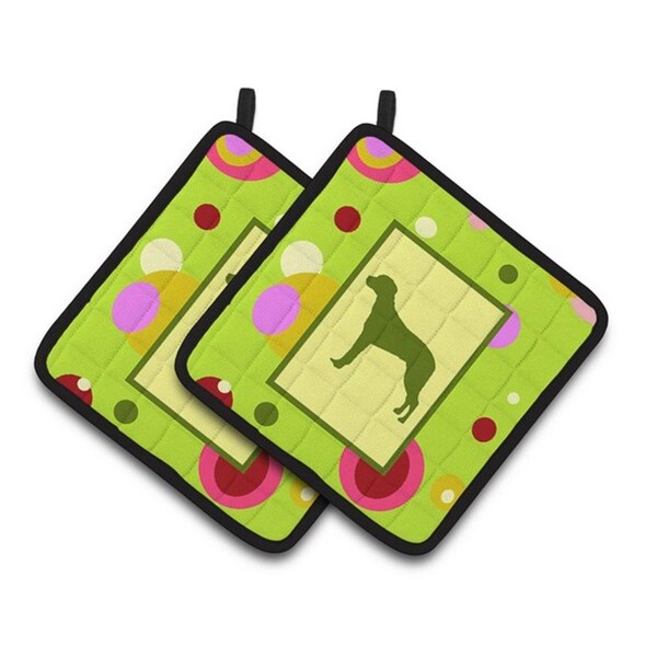 Carolines Treasures Rhodesian Ridgeback Pair of Pot Holders, 7.5 x 3 x 7.5 in. - CK1070PTHD