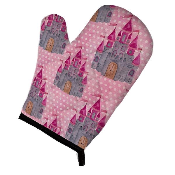 Carolines Treasures Watercolor Princess Castle Oven Mitt - BB7549OVMT