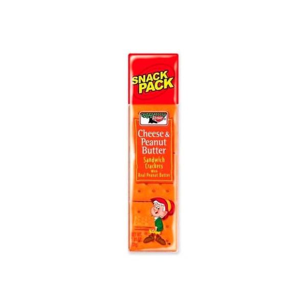 Galletas sandwich Kellogg's Keebler®, queso y mantequilla de cacahuate, 1.8 Oz, 12/Box - KEB21165