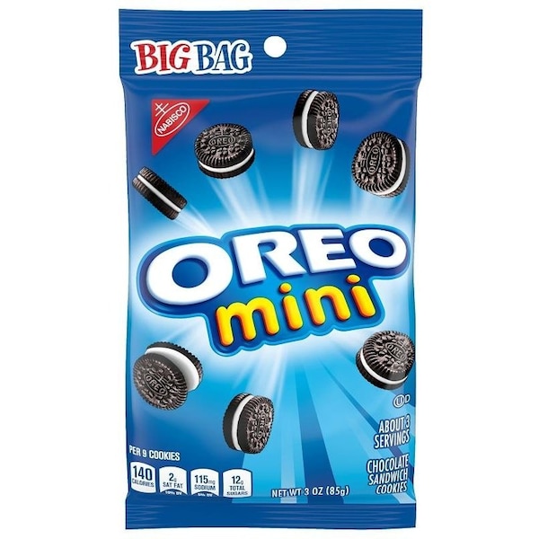 Galletas Sandwich Nabisco Oreo Serie BiteSize, Sabor Chocolate, Bolsa de 3 oz - 453037