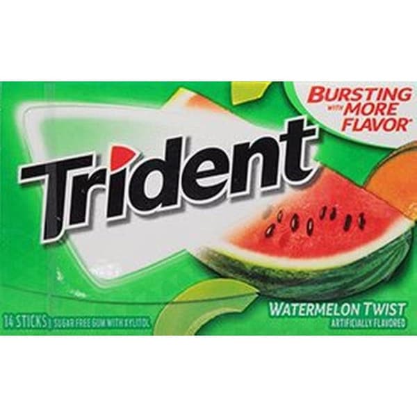 Chicle Trident MOZ01112, Sabor Sandía Twist, 11 oz - 655458