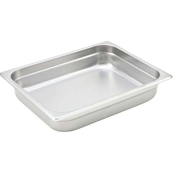 Winco Winco Half Size 2.5" 23 Ga Anti-Jam Stainless Steel Steam Pan - SPJP-202