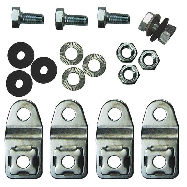 Rittal Wall Mounting Kit, Kit Accessory, Carbon Steel - 1590000
