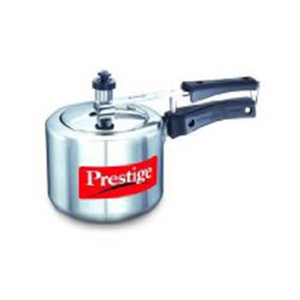 Prestige Prestige PRNPC2 Small Nakshatra Plus Flat Base Aluminum Pressure Cooker for Gas and Induction Stove Silver - 2 Liter - PRNPC2
