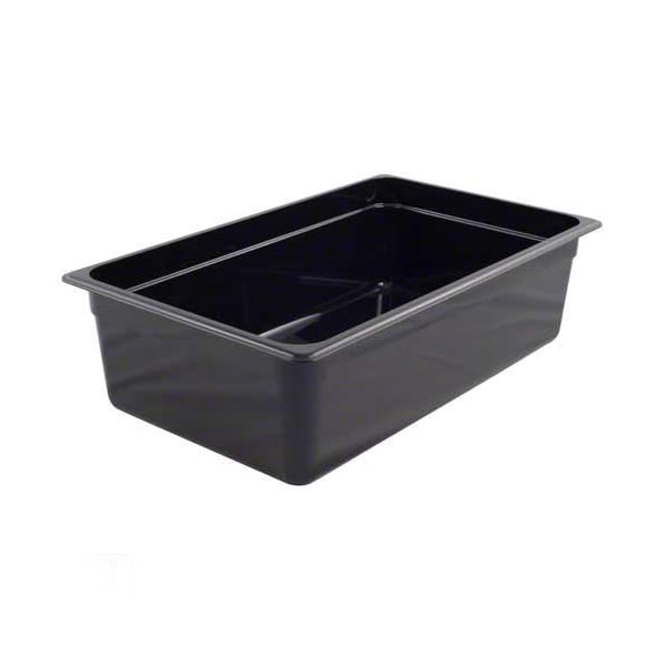 Cambro Full Size 6 in Black Camwear® Food Pan - 16CW110