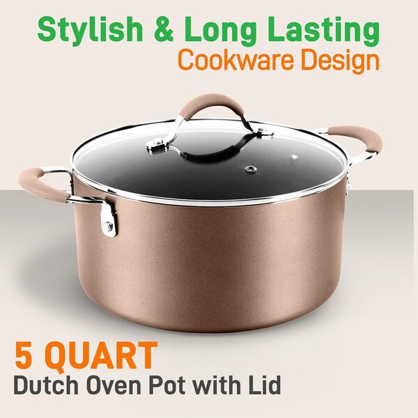 Nutrichef Dutch Oven Pot Work With Nccw14S20S - PRTNCCW14SDOP