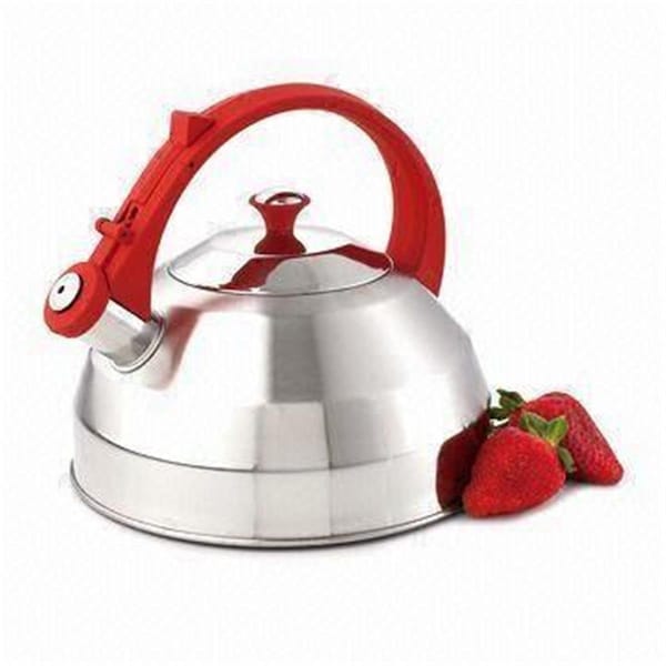 Topchef Steppes 2.8 Qt Stainless Steel with Red handle and Knob - TO70226