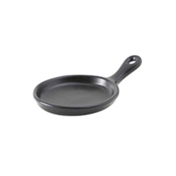 Tuxton Vitrified China Skillet Matte Black - 6.5 oz - 1 Dozen - GLD-650