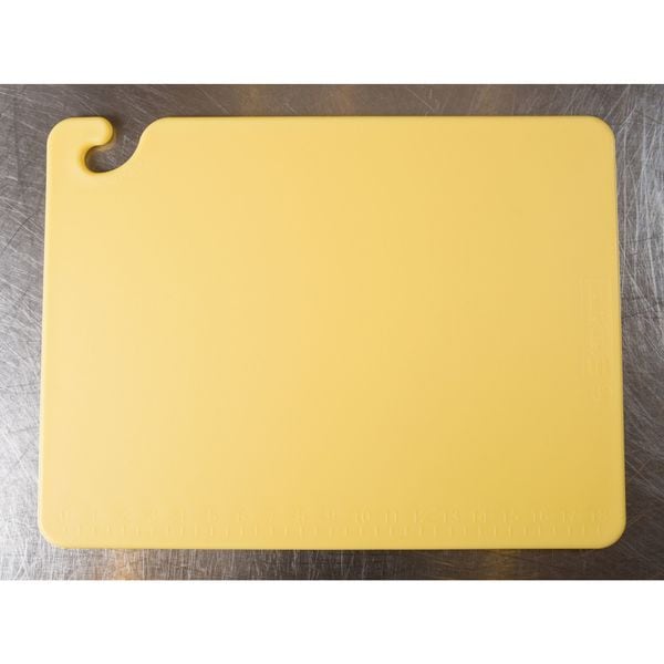 San Jamar Cutting Board, 18x24, Yellow - CB182412YL