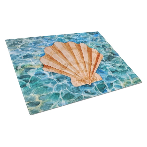 Carolines Treasures Scallop Shell & Water Glass Cutting Board Large - BB5367LCB