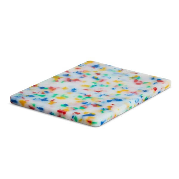 Core Kitchen Recycled Plastic Bar Board with Non-Slip Footing - Confetti - 46355