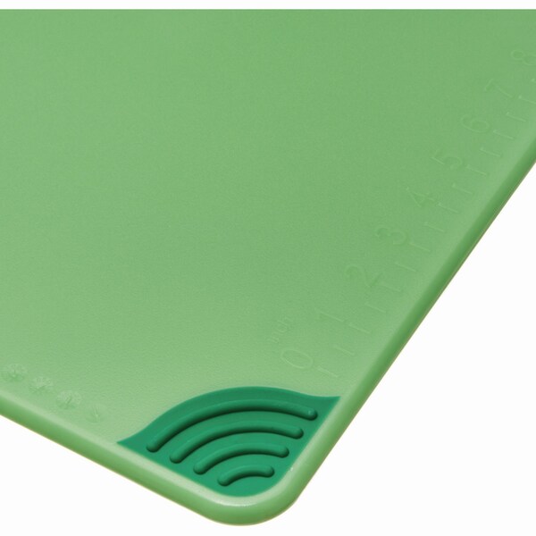 San Jamar Saf-T-Grip Cutting Board, 24 x 18 x 0.5, Green - CBG182412GN