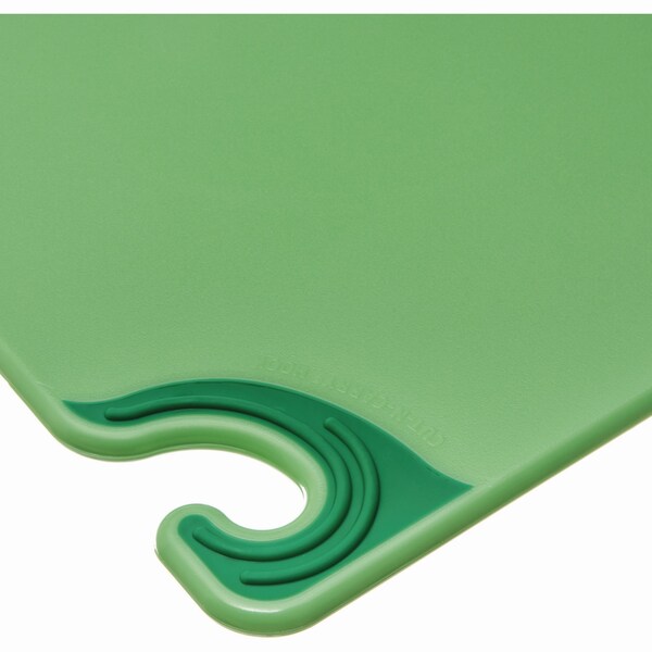 San Jamar Saf-T-Grip Cutting Board, 24 x 18 x 0.5, Green - CBG182412GN