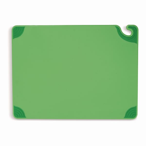 San Jamar Saf-T-Grip Cutting Board, 24 x 18 x 0.5, Green - CBG182412GN