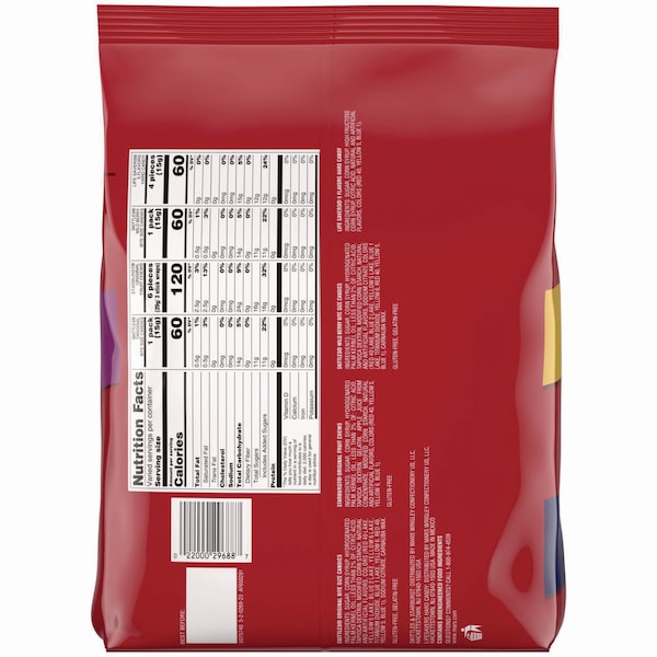Mars Skittles, Starburst y Life Savers - Bolsa de dulces frutales surtidos en tamaño divertido, 45.85 oz, 135 piezas - 459752