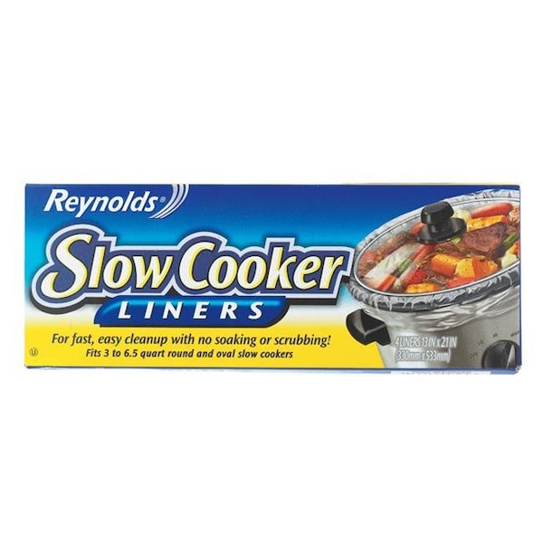 David Reynolds Reynolds 6135883 3-6.5 qt Slow Cooker Liners  13 x 21 in. - 6135883