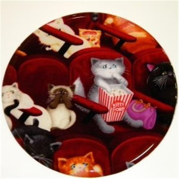 Andreas Andreas TR-259 Theater Cat Silicone Trivet Heat Resistant Stocking Stuffer - Pack of 3 trivets - TR-259