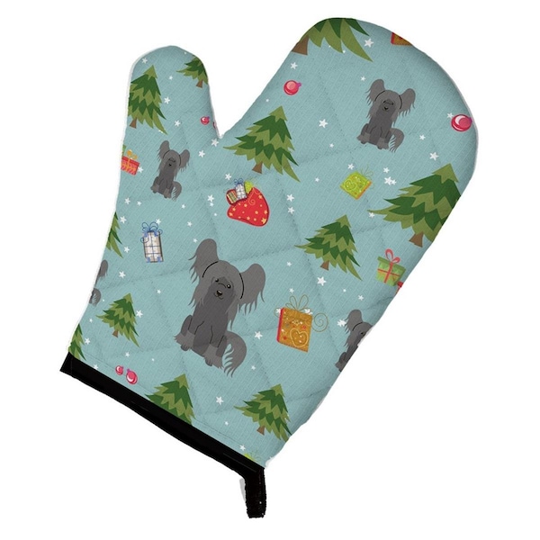 Carolines Treasures Christmas Chinese Crested Black Oven Mitt - BB4772OVMT