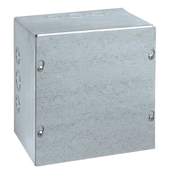 Wiegmann Carbon Steel Electrical Enclosures, 16 in H, 4 in D, 16 in W, NEMA 1, Screw On - SC161604GNK