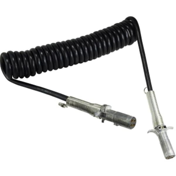 Midland Industries Midland Industries 39749 15 ft. 4-14 AWG 4-Way Coil Electric Cable Assembly with 12 in. Lead - 39749