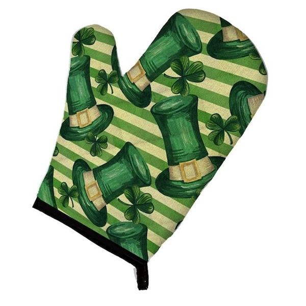 Carolines Treasures Carolines Treasures BB7558OVMT Watercolor St Patricks Day Leprechan Hat Oven Mitt - BB7558OVMT