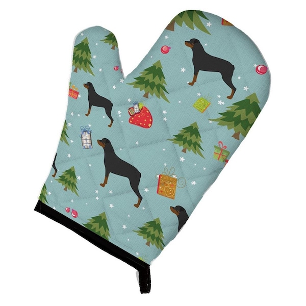 Carolines Treasures Christmas Rottweiler Oven Mitt - BB4890OVMT