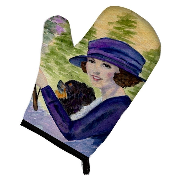 Carolines Treasures Lady driving with Her Pomeranian Oven Mitt - SS8538OVMT