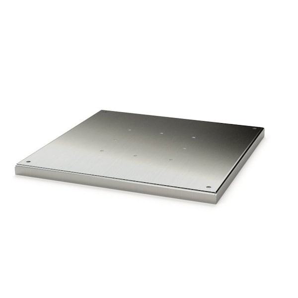 Saginaw Control & Engineering Pedestal Base, 1 in. H x 18 in. W x 18 in. L, 304 Stainless Steel - SCE-18SBASESS