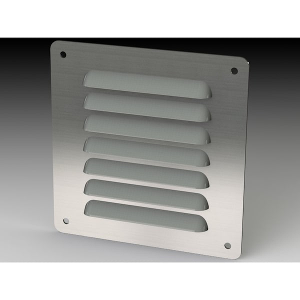 Saginaw Control & Engineering Louver Stand Kit, 5.63 in. H x 5-1/2 in. W x 0.43 in. L, 304 Stainless Steel - SCE-AVK44SS
