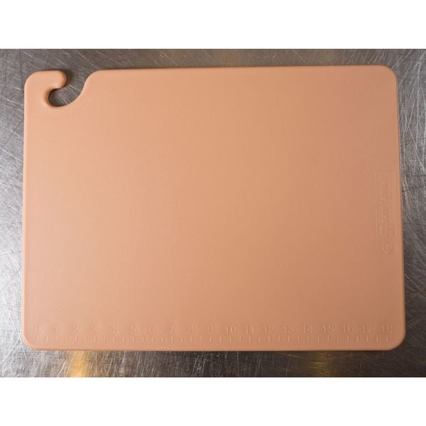 San Jamar Cutting Board, 18 x 24 In, Brown - CB182412BR