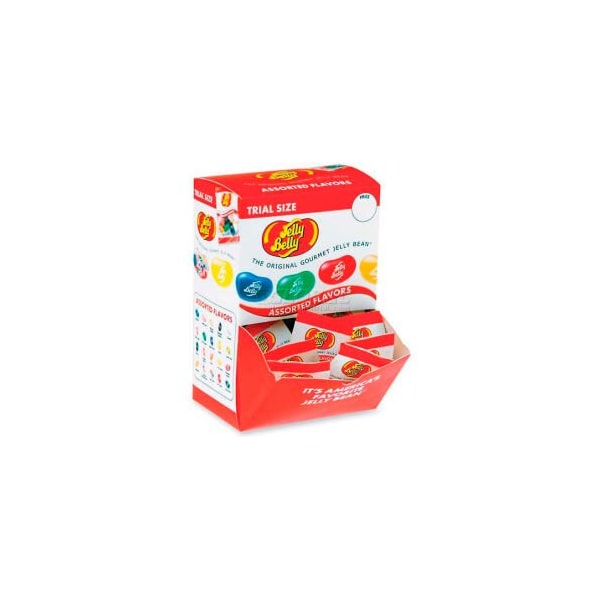 Marjack Jelly Belly Tamaño de prueba de frijoles de gelatina gourmet, sabores surtidos, 0.35 oz, 80/ caja - JLL72512