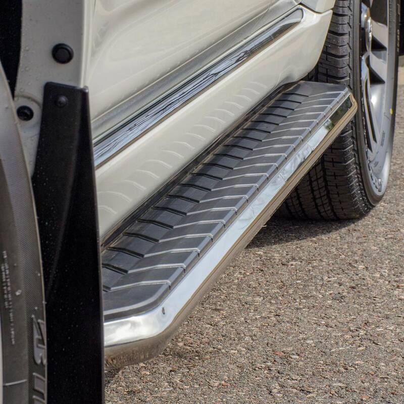 Aries AeroTread 5 x 73-Inch Polished Stainless SUV Running Boards, Select Chevrolet Blazer - 2051041
