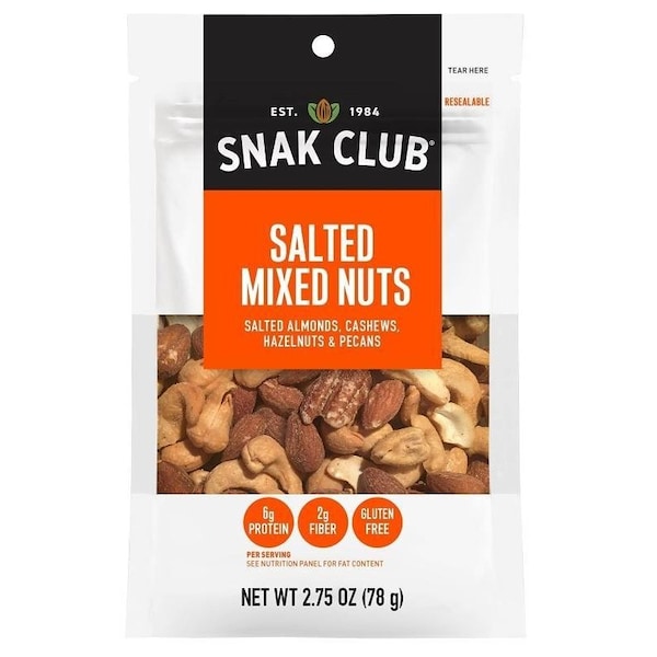 Club de botanas CSU29174, Mezcla de Nueces, Sabor Salado, 2.75 oz - 700541