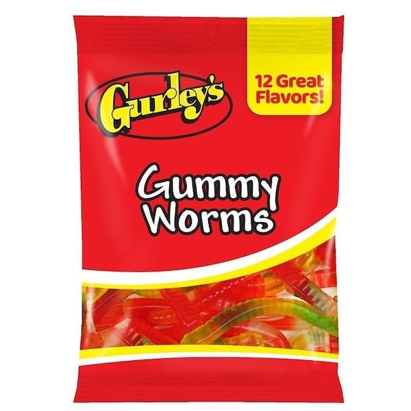 Caramelo Gurleys, Gomitas, Sabor Gomitas de Gusanos, 5.75 oz - 743788