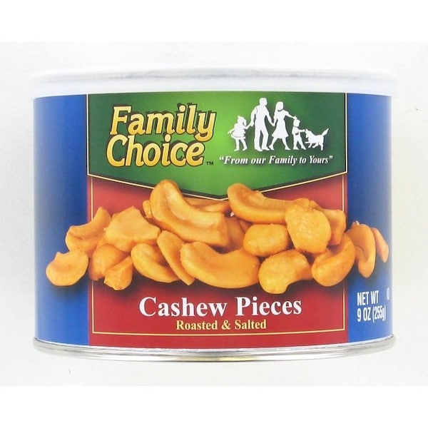 Elección de la familia: Trozos de anacardo, lata de 9 oz - 808