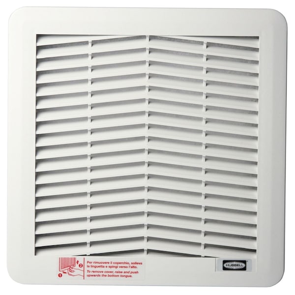 Wiegmann Exhaust Grille, 10 in. H x 10 in. W x 1 in. L, ABS - EG1010G