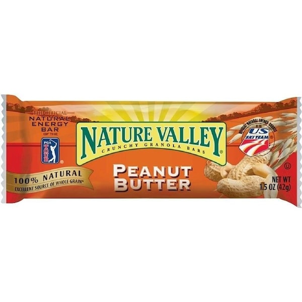 Nature Valley NVPB18 Barra de granola, sabor Mantequilla de Cacahuate, 1.5 oz - 455642