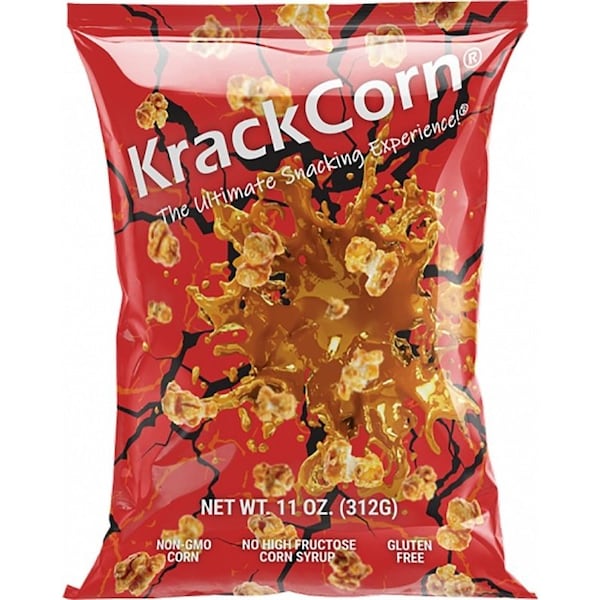 Krackcorn 860003389515 Palomitas de maíz, caramelo, sal, salado, sabor dulce, bolsa de 11 oz - 89512
