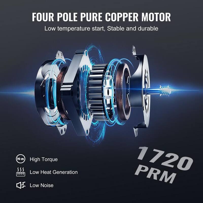 VEVOR Vacuum Pump and Gauge Set 1/4 HP 4.5 CFM Single Stage Rotary Vane HVAC Air Vacuum Pump Manifold Gauge for R134a R410a - KD4CFM180WA2LGZ5FV1