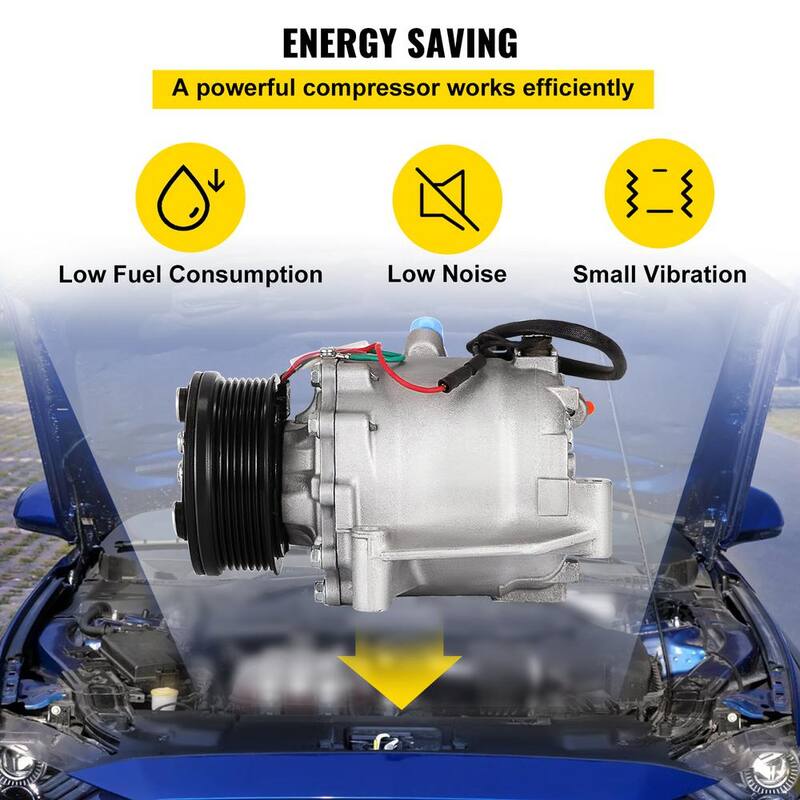 VEVOR AC Compressor Clutch for Honda Civic 1.8L 2006-2011, Air Conditioner Compressor Aluminum Alloy - BT1.8LKQYSJ000001V0-807