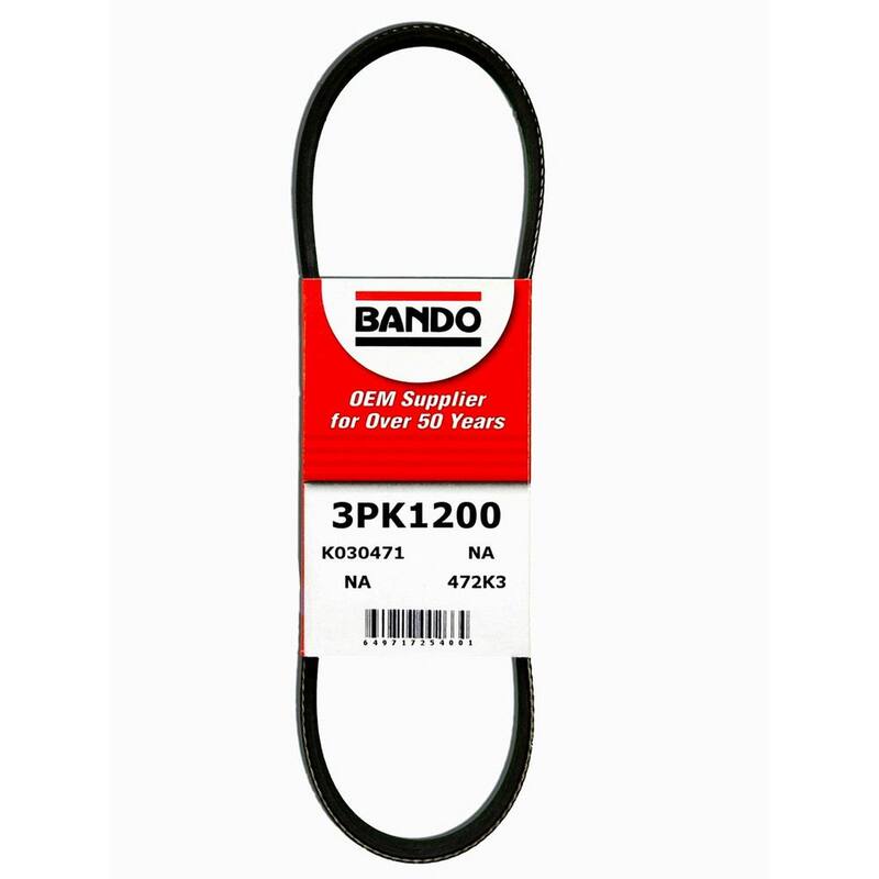 Bando Rib Ace Precision Engineered V-Ribbed Belt - Power Steering - 3PK1200